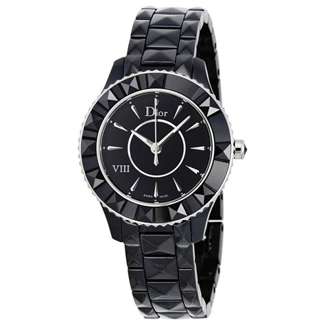 Dior VIII Black Ceramic Ladies Watch 1231E0C001 